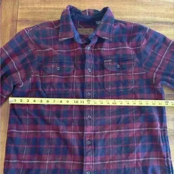 ORVIS Flannel Shirt Mens Extra Large Plaid Shacket Heavyweight Workwear - Picture 11 of 14